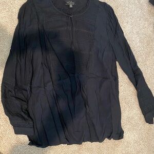 Lucky Brand Midnight Textured Top